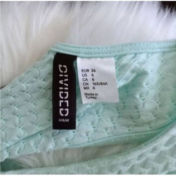 H&M MINT SKATER DRESS SZ.6 EUC - Picture 5 of 6